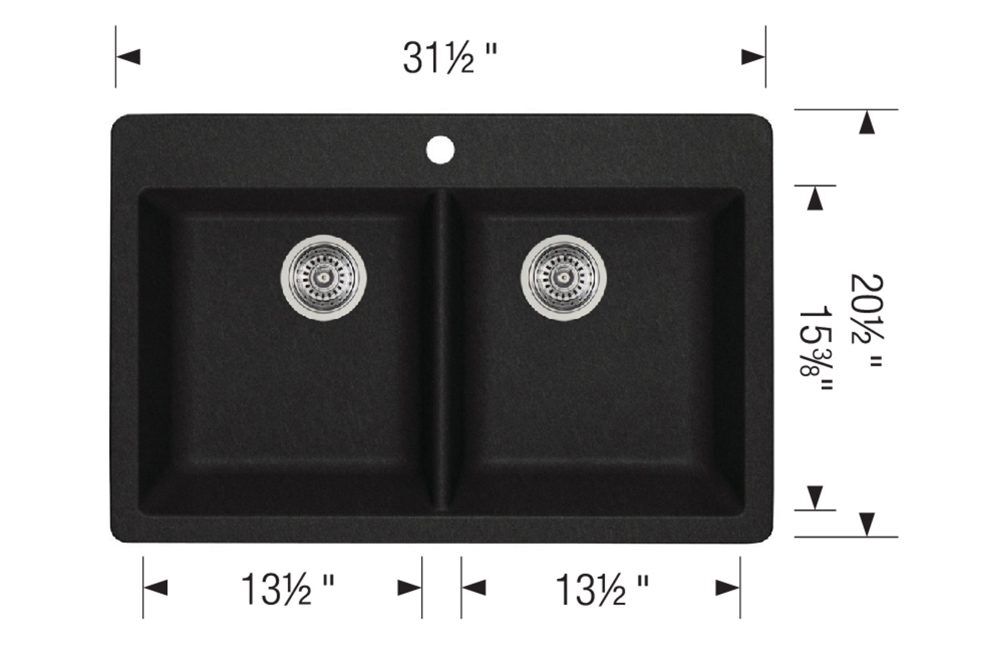 Blanco Dohna Drop in Sink Anthracite