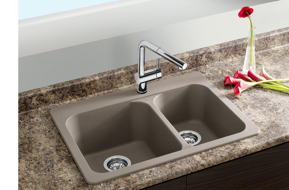 Blanco Vision 1.5 bowl silgranit sink Concrete Grey