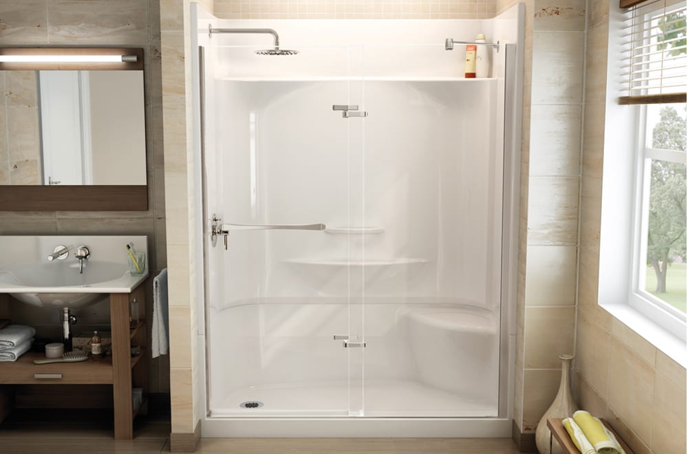 MAAX essence 60x30 4-piece shower with seat (1) rev
