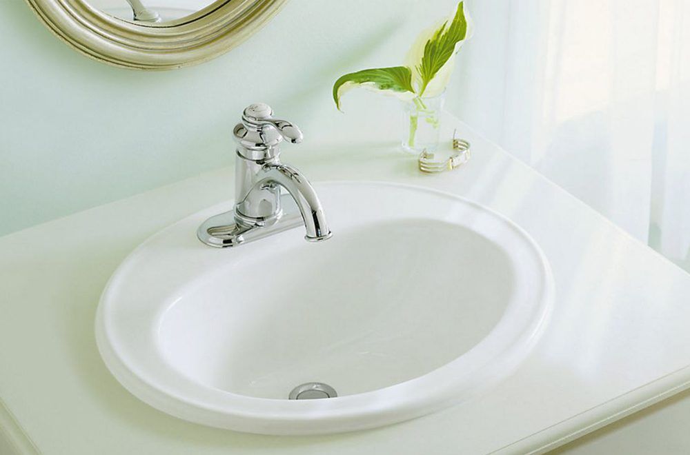 kohler pennington self-rimming drop-in sink 1 hole
