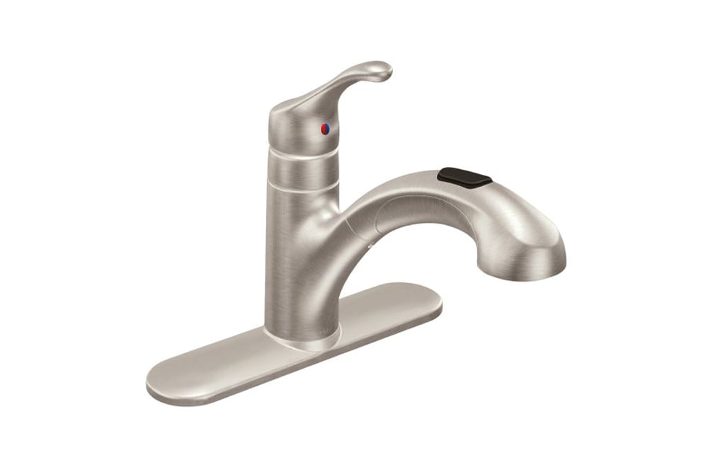 moen renzo kitchen faucet brushed nickel ca87316srs