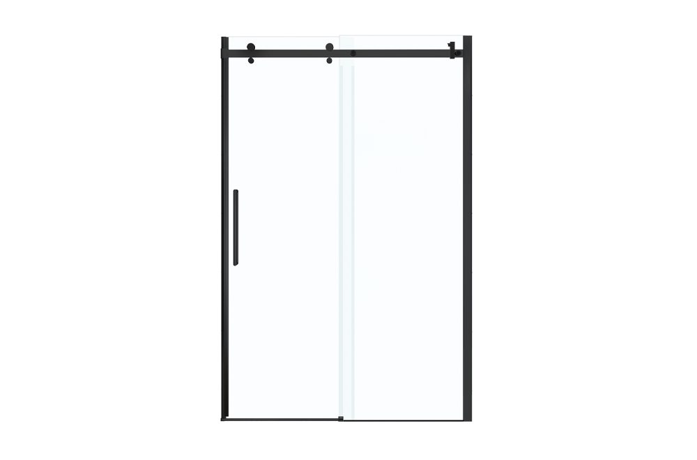 Maax Halo Big Roller SLIDING SHOWER DOOR - 48 matte black (3)
