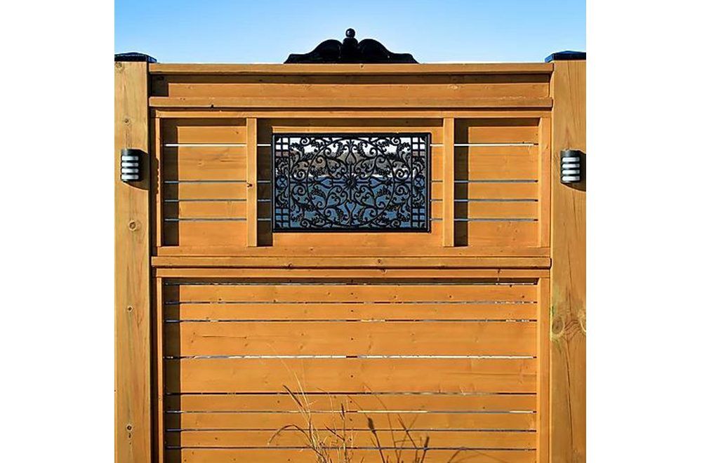 NUVO 15 x 24 RECTANGLE BLACK CAST FENCE INSERT ACW61 (4)
