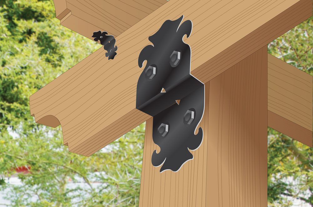 NUVO 6 INCH POST TO BEAM SUPPORTS P2B6 (2)