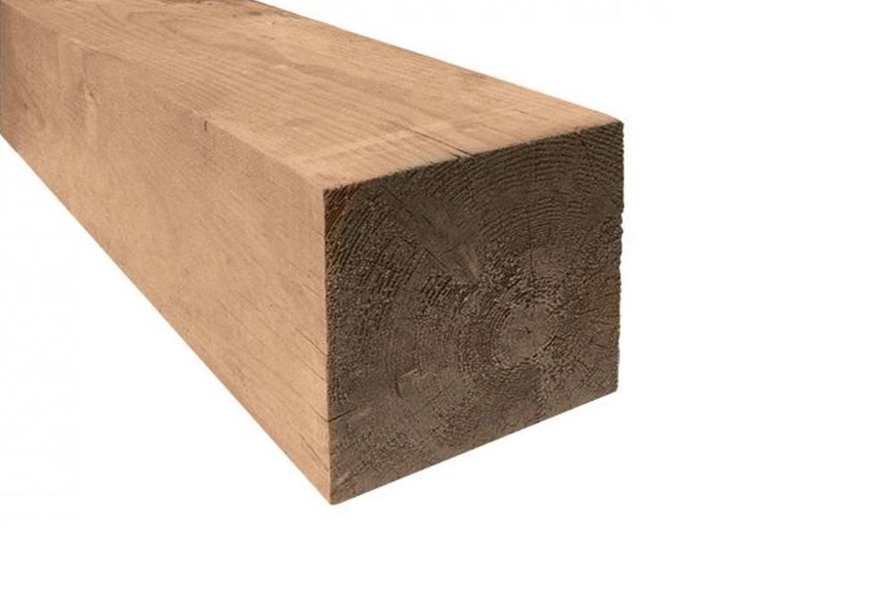 6x6 brown rough timber