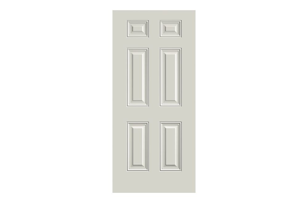 alliance 6 panel steel door