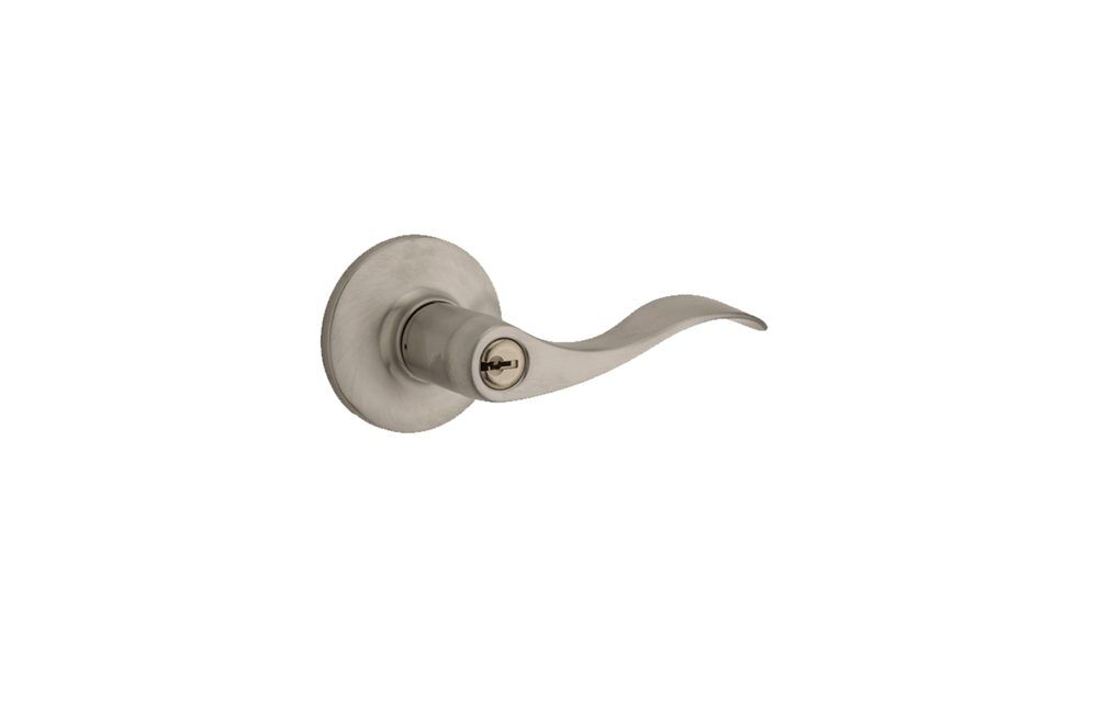 layton keyed entry lever satin nickel (1b) COVER