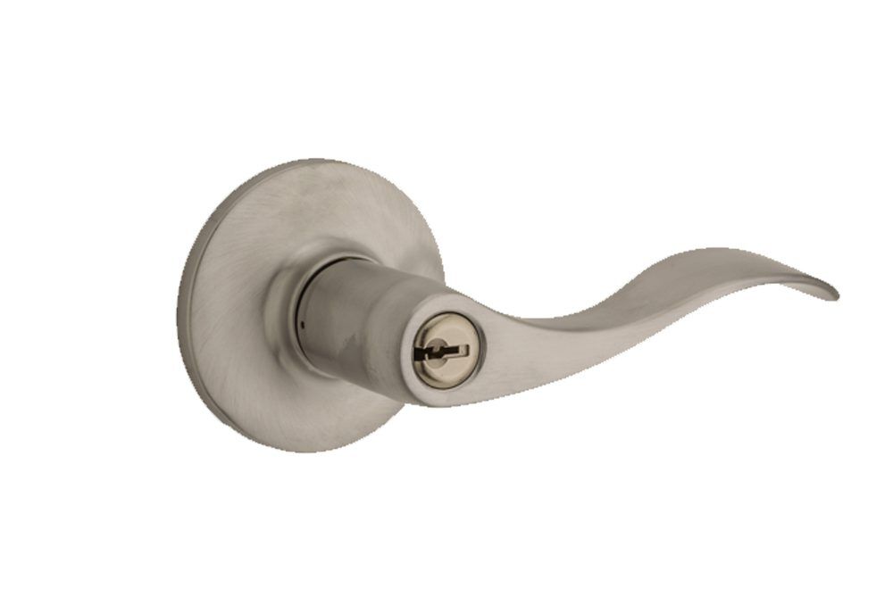 layton keyed entry lever satin nickel (1b) COVER