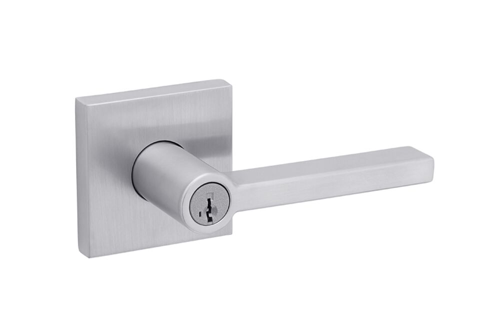 halifax-square-entry-lever-featuring-smartkey-in-satin-chrome keyed 1