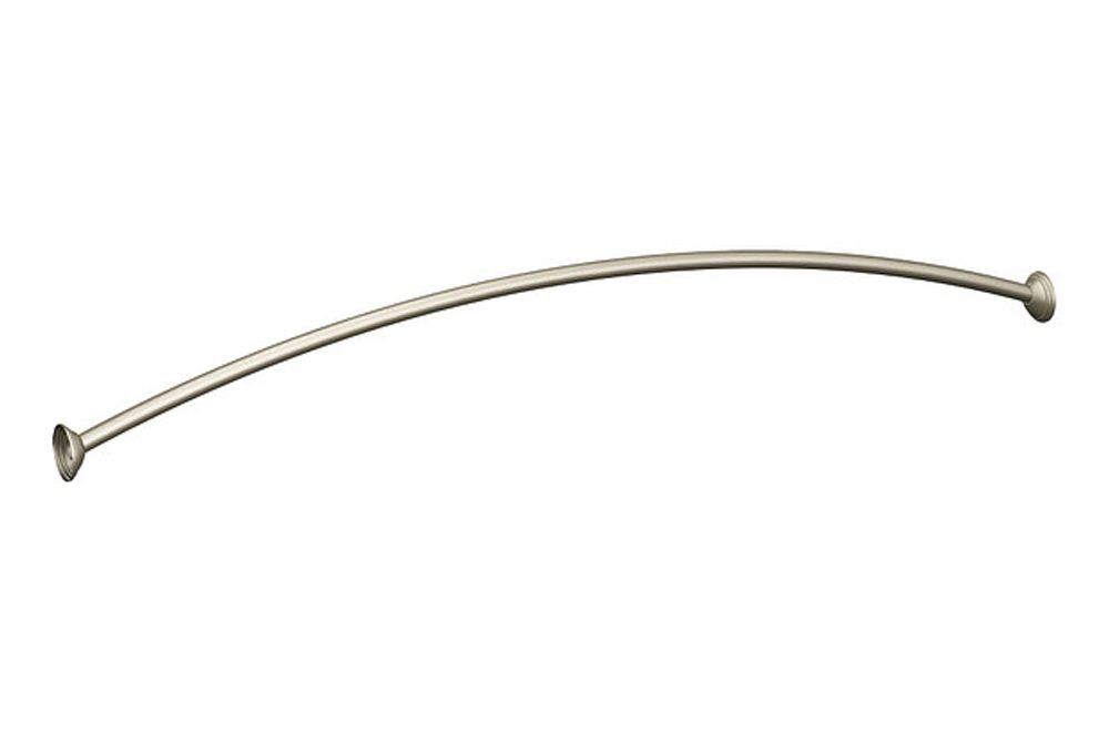 moen curved shower rod 57-60 brushed nickel CSR2160B 2