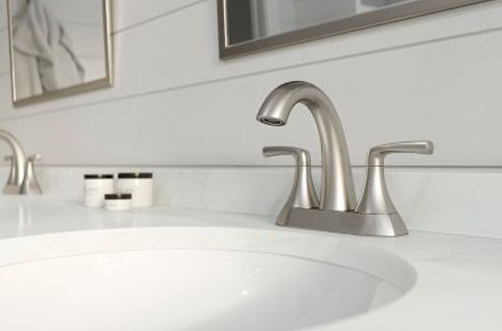 Pfister Rancho 2 handle lavatory faucet brushed nickel (7