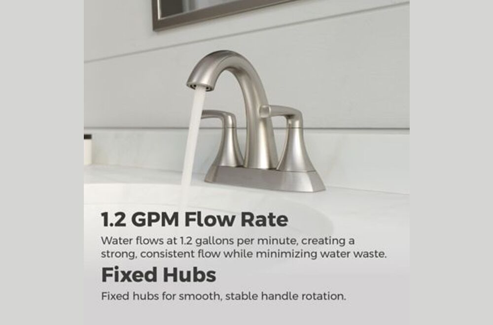 Pfister Rancho 2 handle lavatory faucet brushed nickel (9