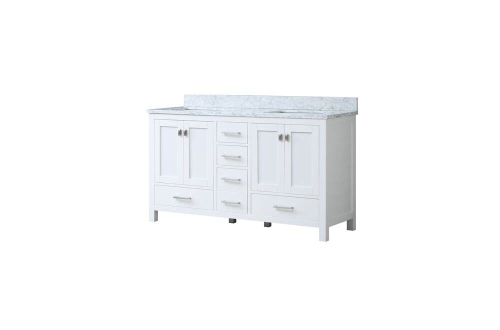 White Shaker 60 inch Vanity cover