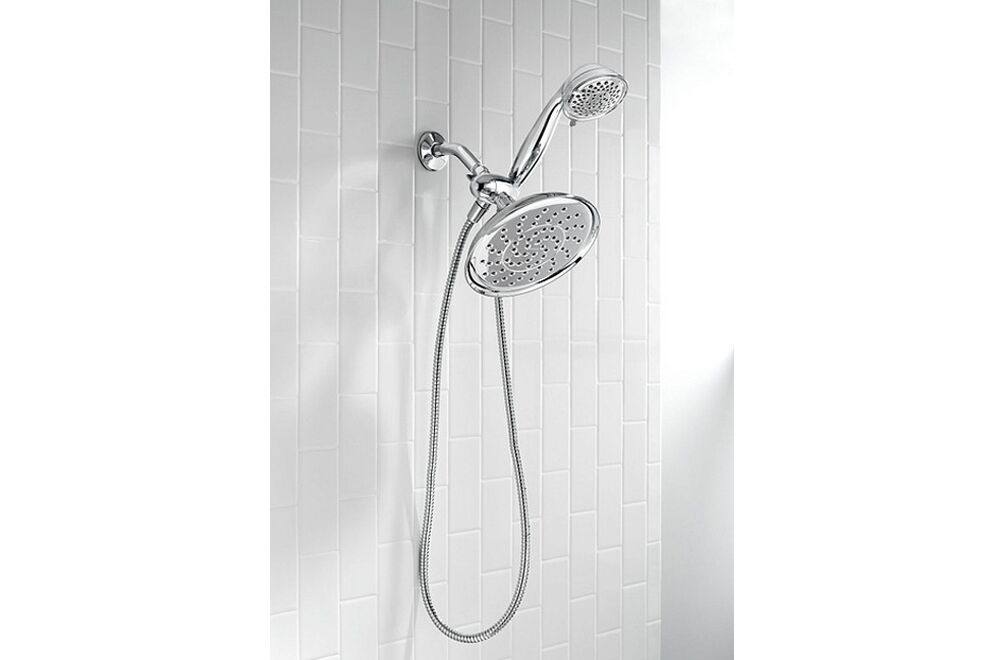 MOEN - REFRESH 9in DIAMETER STANDARD SPRAY SHOWERHEAD WITH HANDHELD SHOWER CHOME 25510 2
