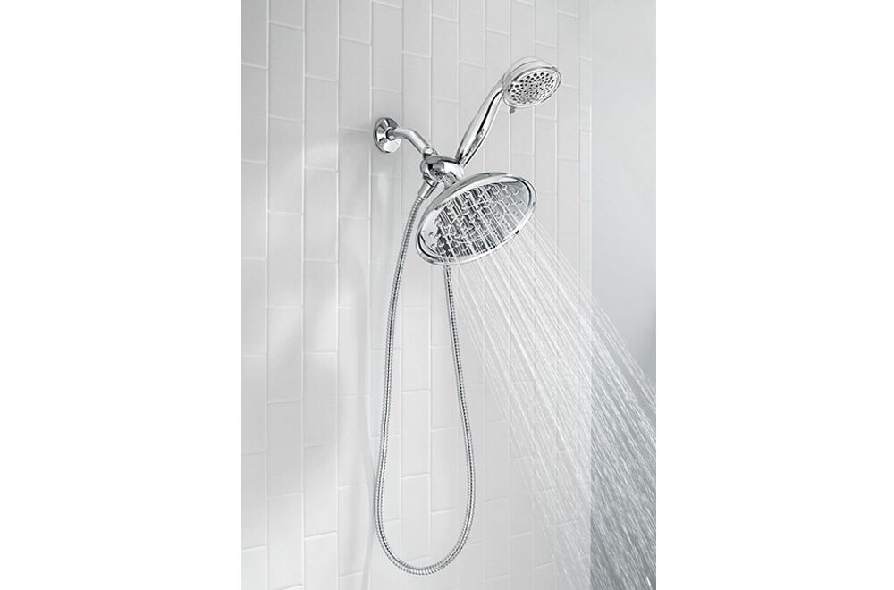 MOEN - REFRESH 9in DIAMETER STANDARD SPRAY SHOWERHEAD WITH HANDHELD SHOWER CHOME 25510 3