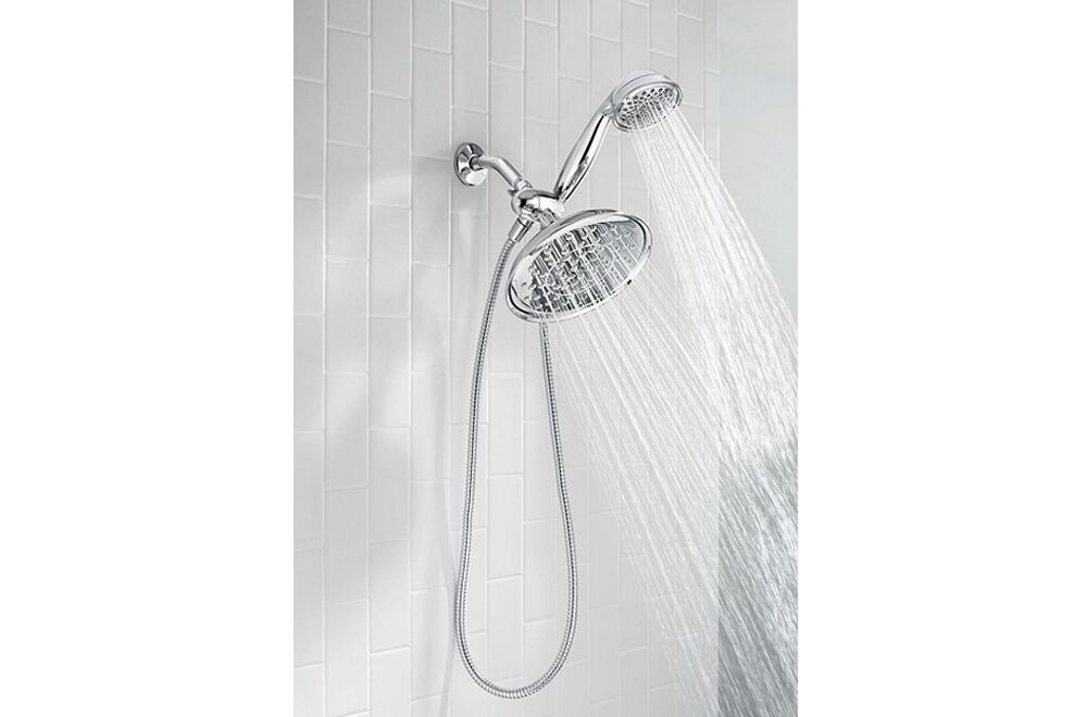 MOEN - REFRESH 9in DIAMETER STANDARD SPRAY SHOWERHEAD WITH HANDHELD SHOWER CHOME 25510 5