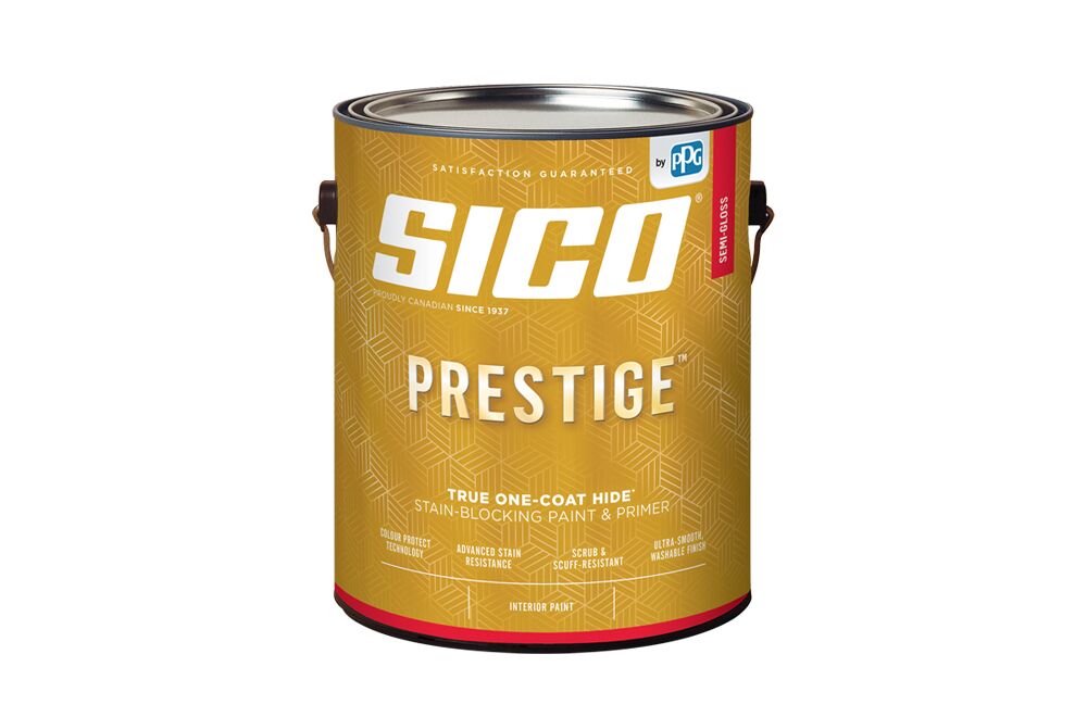 SICO PRESTIGE - SEMI-GLOSS WHITE INTERIOR - 3.78L