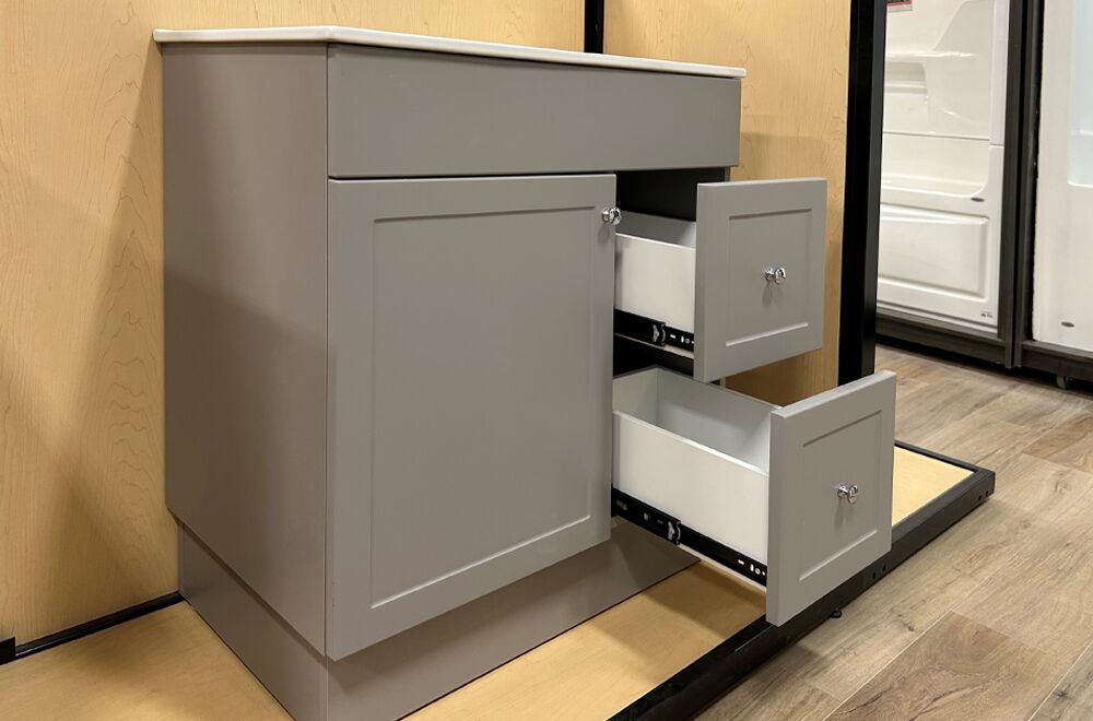 Presenza 30 inch Shaker Vanity - Grey 2
