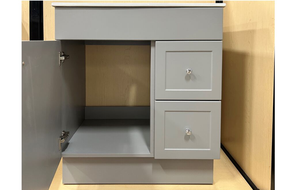 Presenza 30 inch Shaker Vanity - Grey 3