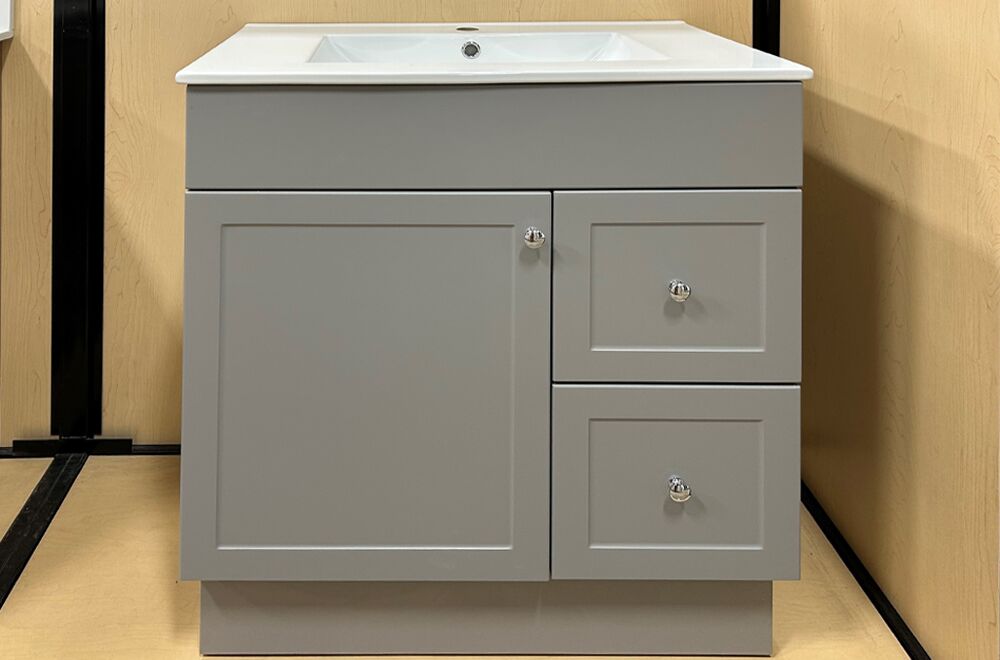Presenza 30 inch Shaker Vanity - Grey 6