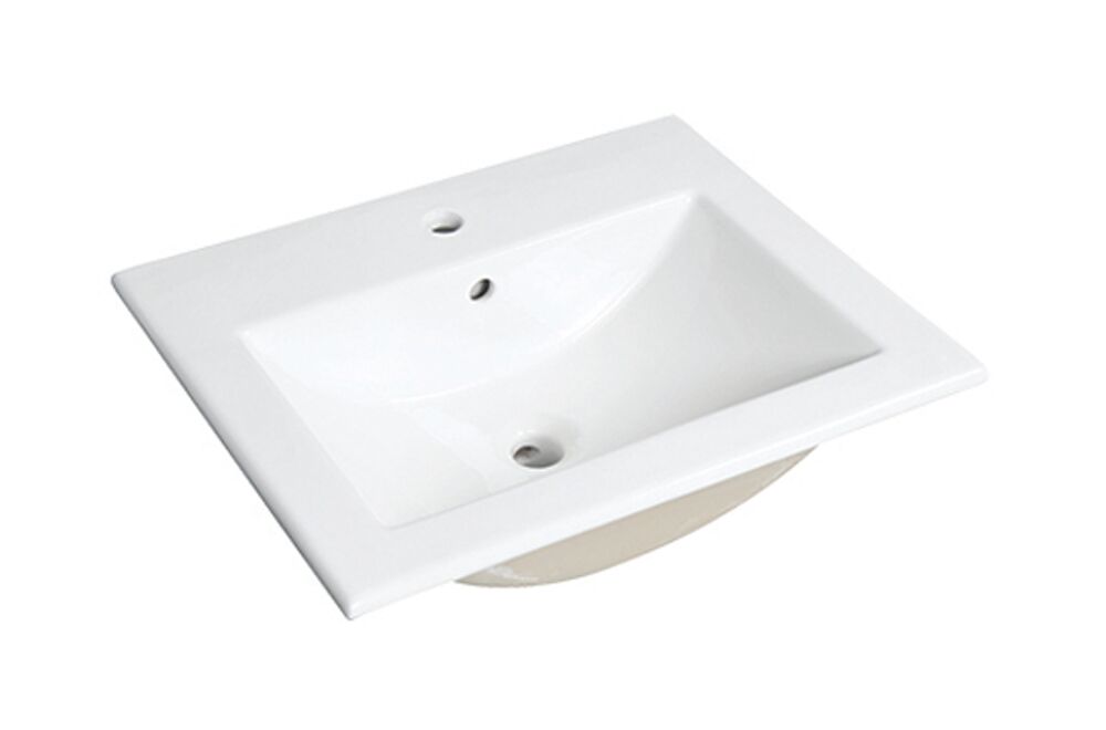 Contractor Solutions Bowmore Rectangular drop-in bathroom sink