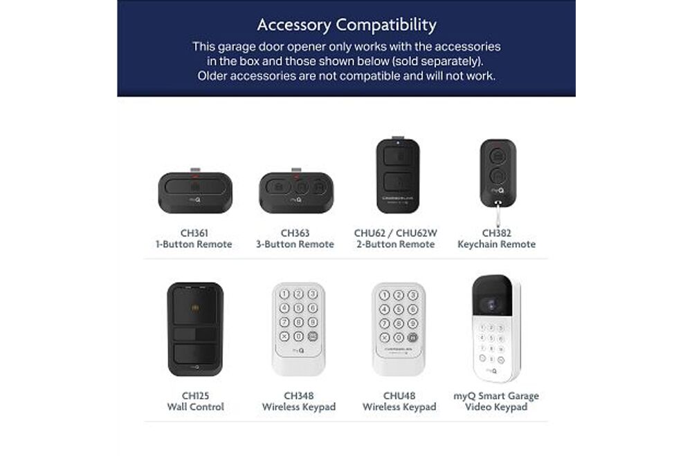 C1000-1 Chamberlain .5 HP Smart Garage Door Opener 6