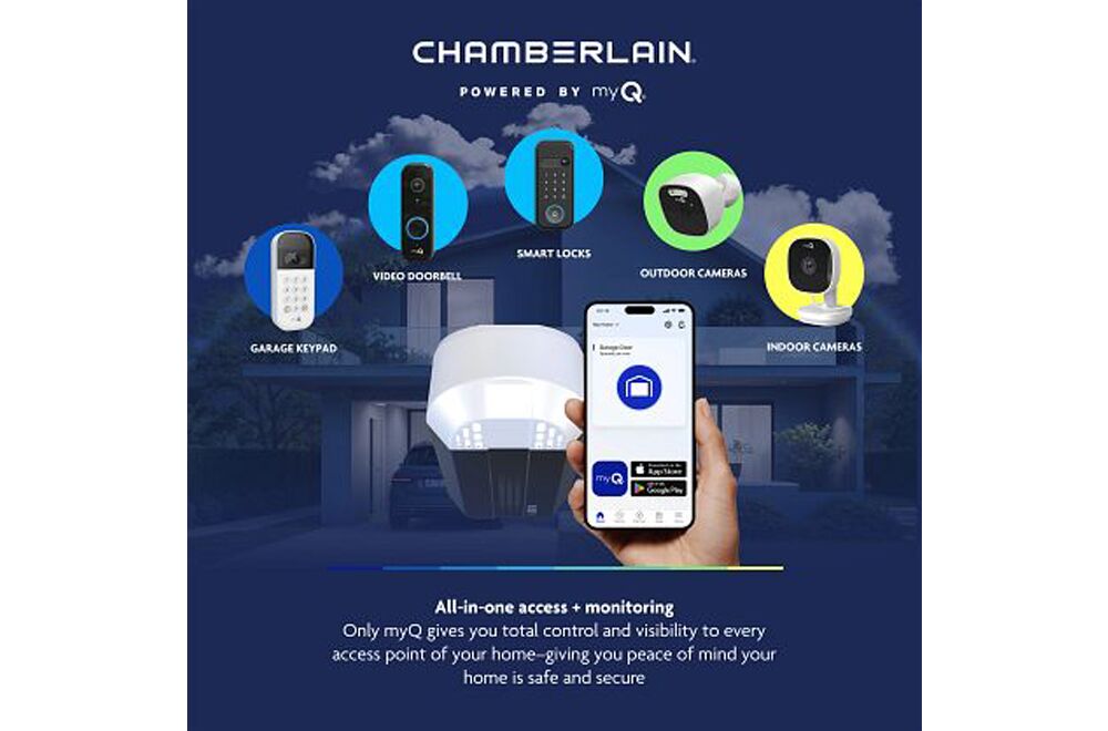 C1000-1 Chamberlain .5 HP Smart Garage Door Opener 9