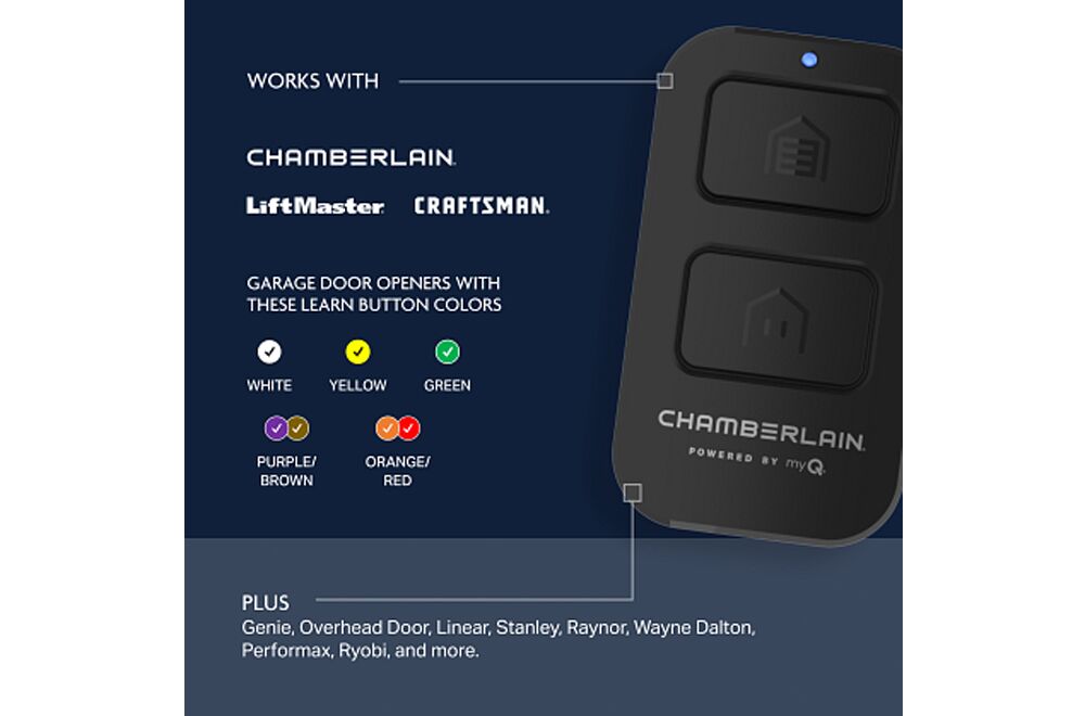 CHU62C-1 Chamberlain universal 2 button remote 3