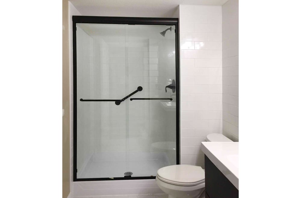 Shodor 54x70 black Shower Door (2)