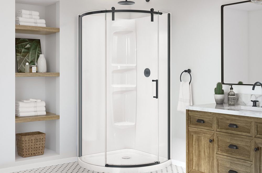Maax Outback Round Shower Door - Left Hand Door Opening - Image 7