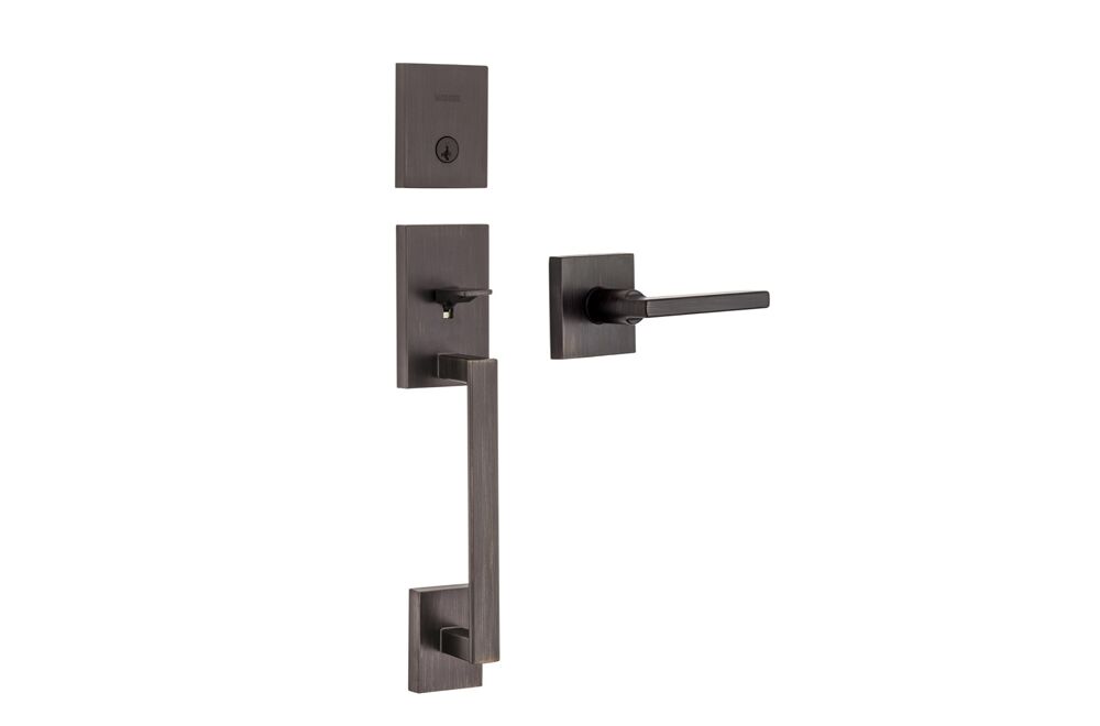 Weiser San Clemente X Halifax Handle set Iron black 1