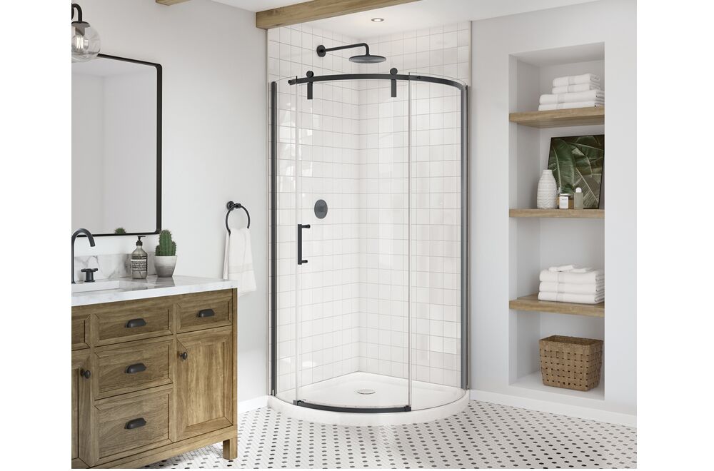 MAAX Outback Door matte black 1 left door