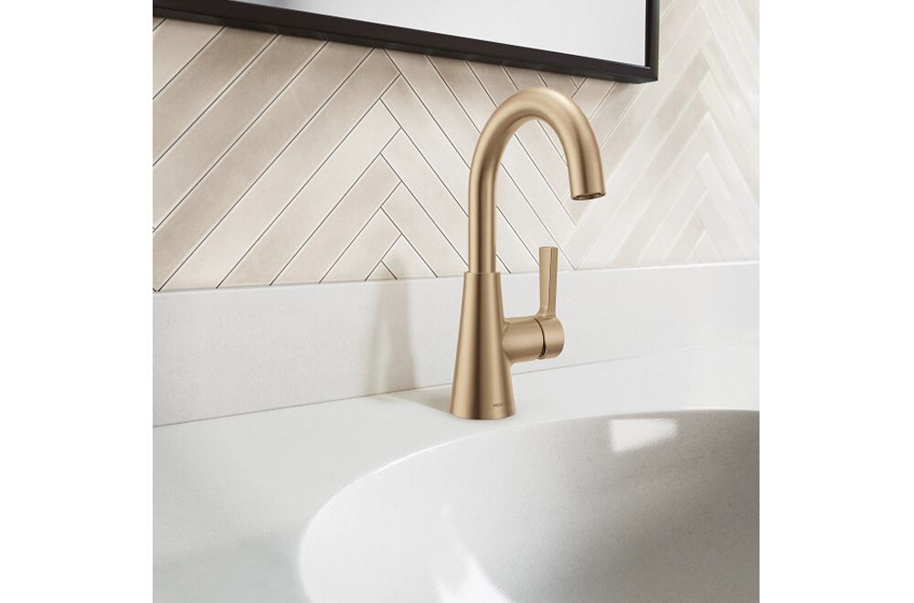 Moen Mikah 1 handle lavatory faucet 84310BZG 3