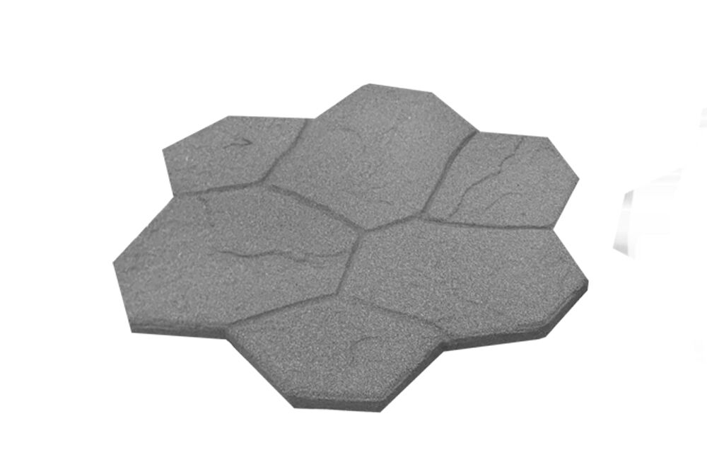 Shercom Flagstone Rubber Patio Block grey