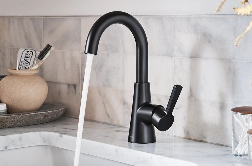 Moen Mikah 1 handle black 84310BL 3