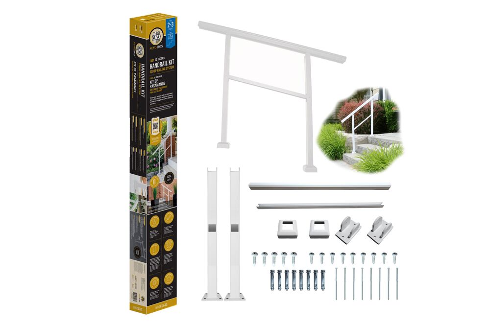 Nuvo Ready Rail 2-3 Step Stoop Rail White WHSK3S 1 copy
