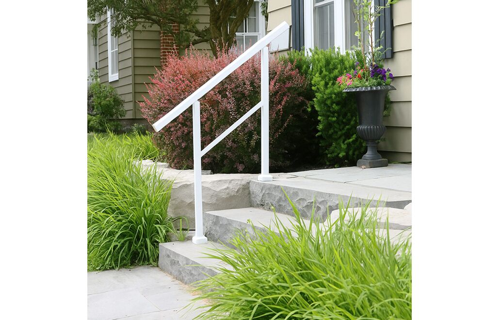 Nuvo Ready Rail 2-3 Step Stoop Rail White WHSK3S 3