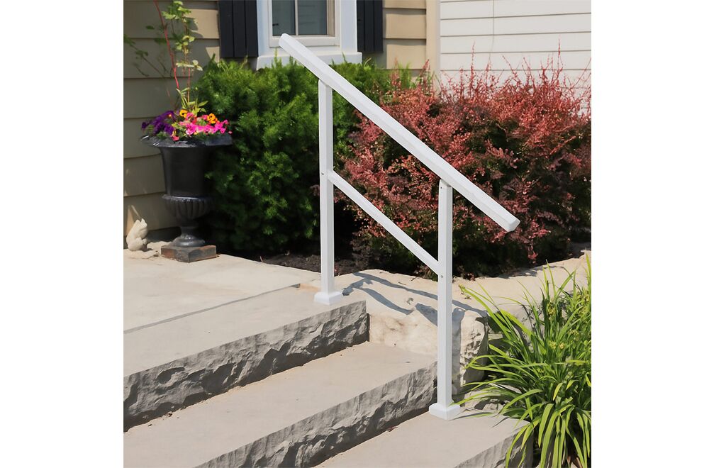 Nuvo Ready Rail 2-3 Step Stoop Rail White WHSK3S 5