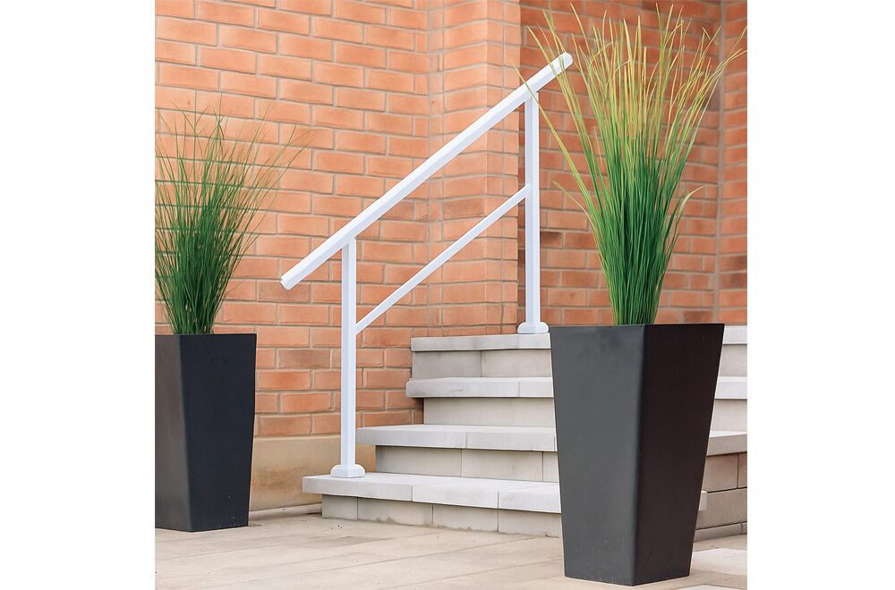 Nuvo Ready Rail 4-5 Step Stoop Rail White WHSK4S 1 copy